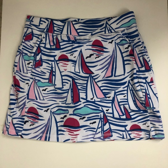 Talbots Dresses & Skirts - Stretch Sailboat Skort Zippered Pockets Golf